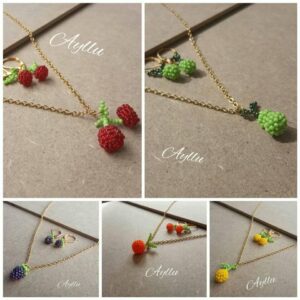 Ayllu Arte - Collares de mostazilla de frutas